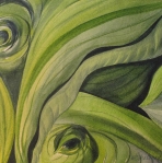 <h5>Spring Unfurling II, SOLD, giclee print available</h5>